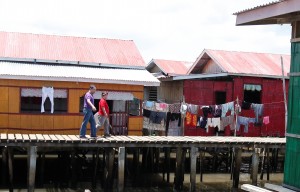 Sulu Governor Sakur Tan with Secretary Soliman during their visit in Maimbung, Tawi-Tawi