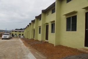 The relocation site for the informal settler families. 