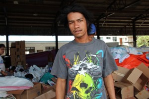 Arnajer Sali is one of the workers who are part of the Cash-for-Work program of the DSWD. His house was burned during the conflict.