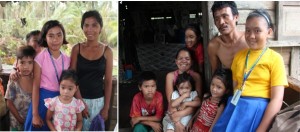 Left photo shows Erica (in pink) while right photo shows Veronica (in yellow) beaming after finally reunited with their parents.