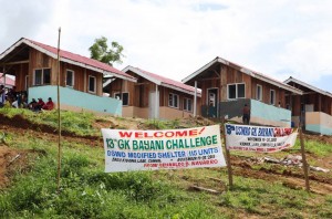 Permanent shelter units for the “Pablo’-affected families of Brgy. Kidawa, Laak, Compostela Valley.
