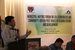 Asec. Gudmalin sharing his thoughts on the implementation of NCDDP.