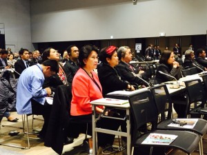 Sec. Soliman (first row, 2nd from left) together with other delegates during a session at the 3rd United Nations World Conference on Disaster Risk Reduction