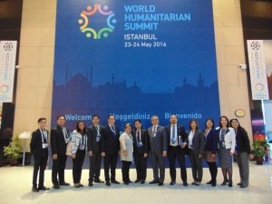 The Philippine delegation to the World Humanitarian Summit in Istanbul, Turkey on 23-24 May 2016.