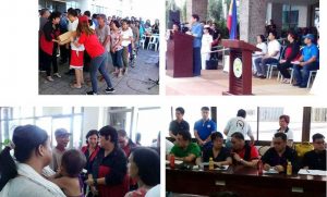 President Rodrigo Duterte, together with DSWD Secretary Judy M. Taguiwalo, and other cabinet secretaries arrive in Virac, Catanduanes, today to personally distribute relief goods to victims of Typhoon ‘Nina’ and meet with local officials.