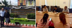 (Left photo) Department of Social Welfare and Development (DSWD) Secretary Judy M. Taguiwalo, together with Philippine Embassy in Thailand Vice Consul and Staff-in-Charge of Assistance to Filipino National Jim Minglana, paid a visit to the 24 Filipino women detained at the Bangkok Women’s Correctional in Thailand during her trip to the country last week to attend a conference. (Right photo) The Secretary also shared that a Filipina who was arrested by the Thai government on January 10 for working without work permit can now return home. Sec. Taguiwalo discussed with the representative of International Organization for Migration (IOM) on how the woman can be assisted. Subsequently, DSWD and IOM provided the woman’s airfare back to the Philippines.