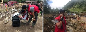DSWD Rapid Emergency Telecommunications Team (RETT) set up telecommunication equipment of the DSWD at Barangay Pendulunan, Munai, Lanao del Norte.