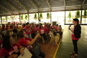 DSWD Secretary Virginia N. Orogo addresses the participants of the National Solo Parents’ Summit.