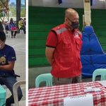 “Waitlisted” beneficiaries of the Social Amelioration Program (SAP) receive their cash subsidy from Department of Social Welfare and Development (DSWD) Undersecretary Jose Ernesto Gaviola during the pilot payouts in Kapangan, Benguet and Baguio City.