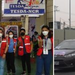 Employees of the Department of Social Welfare and Development (DSWD) join the motorcade marking the official launch of the Duterte Legacy: Barangayanihan Caravan Towards National Recovery in all the 17 regions across the country on September 30.