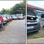 DSWD Secretary Rolando Bautista witnesses the blessing of the passenger vans for the Department’s Field Offices on December 6.