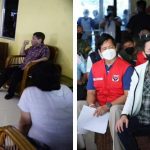 President Rodrigo Roa Duterte is joined by DSWD Secretary Rolando Joselito Bautista and Senator Bong Go as he visits Caraga which was hit by Typhoon Odette. (photo credits: Sen. Bong Go Facebook Account)