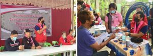 Department of Social Welfare and Development Secretary Rolando Joselito D. Bautista leads the pilot distribution of financial assistance to families hardest hit by Typhoon Odette in Maasin City, Southern Leyte on January 18.