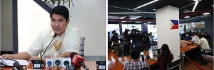 DSWD Secretary Erwin Tulfo listens to the report of Field Office X on the alleged scam incident in Cagayan de Oro.