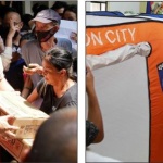 DSWD Secretary Erwin Tulfo visits the victims of the fire incident in Barangay Obrero, Quezon City.