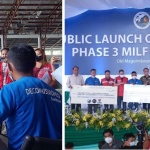 Undersecretary for Inclusive and Sustainable Peace Alan Tanjusay (left photo, in red vest) visits the payout of socio-economic cash support to the decommissioned combatants in Sultan Kudarat.