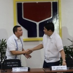 DSWD Secretary Erwin T. Tulfo meets with Ayala Foundation President Ruel Maranan on October 5 at DSWD Central Office.
