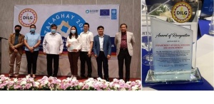 From left to right: UNDP Representative, National Intelligence Coordinating Agency Representative Ms. Nicole Mejia, Anti-Terrorism Council Program Management Center Dir. Florentino P. Manalastas Jr., Department of Social Welfare and Development Representative Eloise Octaviano, Department of the Interior and Local Government Undersecretary for Operations Atty. Lord Villanueva, National Security Council Undersecretary Michael Eric Castillo, Department of the Interior and Local Government Undersecretary for Peace and Order Oscar F. Villanueva