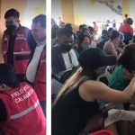 Personnel of DSWD-Field Office IV-A distribute cash assistance and Family Food Packs to residents of Noveleta, Cavite who were affected by Severe Tropical Storm Paeng.
