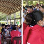 Staff of the Department of Social Welfare and Development-Field Office X distribute financial assistance to families affected by heavy rains and floods due to the Shearline on Friday, December 30.