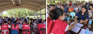 Staff of the Department of Social Welfare and Development-Field Office X distribute financial assistance to families affected by heavy rains and floods due to the Shearline on Friday, December 30.