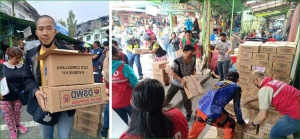 In collaboration with the Cordillera Administrative Region (CAR) Regional Disaster Risk Reduction and Management Council, the Department of Social Welfare and Development, through its Field Office CAR, distributes relief assistance to families affected by the fire incident which happened at the Baguio City Public Market along Kayang Street, Baguio City on March 11, 2023