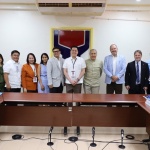 Department of Social Welfare and Development (DSWD) Secretary Rex Gatchalian (center) meets the delegation of the United Nations (UN) to reaffirm existing ties and establish new partnerships in mitigating hunger in the country. From left to right: DSWD Undersecretary for General Administration and Support Services Group Antonio C. Crisanto Jr.; Assistant Secretary for Office of the Secretary Concerns Irene B. Dumlao; Undersecretary for Policy and Plans Group Atty. Adonis P. Sulit; Undersecretary for Special Concerns Vilma B. Cabrera; UN Development Program Coordination Officer Eden Lumilan; UN World Food Programme Deputy Country Director Dipayan Bhattacharyya; DSWD Secretary Rex Gatchalian; UN Resident and Humanitarian Coordinator Gustavo Gonzales; Development Coordination Officer - Regional Director for Asia Pacific David Mclachlan-Karr; UN Food and Agriculture Organization (FAO) Representative in the Philippines Lionel Dabbadie; Resident Coordinator Officer - Economist John Alikpala;, Anticipatory Action Coordinator - United Nations Office for the Coordination of Humanitarian Affairs (UN-OCHA) Ms. Agnes Palacio; and FAO Assistant Representative Tamara Duran.