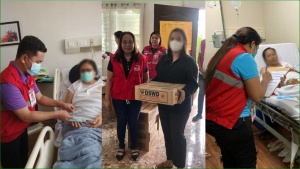 DSWD-7 staff in Negros Oriental deliver cash and food assistance to individuals affected by the shooting incident that happened in Barangay San Isidro, Pamplona, on March 4, 2023.