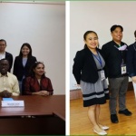 ​(Left) Department of Social Welfare and Development (DSWD) Secretary Rex Gatchalian meets with the members of The World Bank, headed by Country Director for the Philippines Ndiamé Diop (seated 2nd from right), on Monday, March 3, at the DSWD Central Office. (Right) In a separate meeting, Secretary Gatchalian welcomes National Director Rommel Fuerte (3rd from right) and other representatives from World Vision to discuss ways to further strengthen child protection projects.