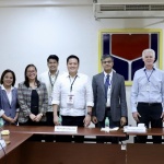 (From left to right) Asian Development Bank (ADB) Planning Officer Hanna Bianca Sasil; Resource Generation and Management Office Head Catherine Grace M. Lagunday; Department of Finance - International Finance Group Officer-in-Charge Paola Gabrielle Matanguihan; Undersecretary for Innovations Eduardo M. Punay; Secretary Rex Gatchalian; newly-appointed Asian Development Bank (ADB) Country Director Pavit Ramachandran; former ADB Country Director Kelly Bird; and World Food Programme (WFP) Philippines Deputy Country Director Dipayan Bhattacharyya.