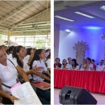 DSWD Secretary Rex Gatchalian congratulates the households graduating from the Pantawid Pamilyang Pilipino Program (4Ps) during one of the Pugay Tagumpay Graduation ceremonies.