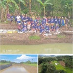 Villagers from the towns of Sebaste, Barbaza, and Sibalom in Antique province work together to build the small farm reservoirs which will give them a sustainable source of water amid the El Nino phenomenon.