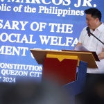 Department of Social Welfare and Development (DSWD) Secretary Rex Gatchalian outlines the major accomplishments of the Department in 2023 during its 73rd Founding Anniversary celebration on Friday (January 12) at the Central Office in Quezon City.