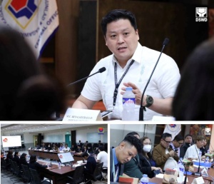 Secretary Rex Gatchalian presides over the first meeting of the Oplan Pag-Abot Inter-Agency Committee (IAC) on Tuesday (January 30) at the DSWD Central Office in Quezon City following its creation through Executive Order No. 52.