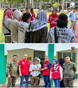 (First photo) Department of Social Welfare and Development (DSWD) officials led by Undersecretary for Inclusive-Sustainable Peace and Special Concerns Alan Tanjusay engage former members of the Dawlah Islamiyah in a dialogue held in Marawi City, Lanao del Sur from March 19 to 20. Usec. Tanjusay said the series of field visits and dialogues with ex-members of the non-state armed group are part of DSWD’s continuing efforts to enhance the case management strategy for peace and development. (Second Photo) DSWD Undersecretary for Inclusive-Sustainable Peace and Special Concerns Alan Tanjusay hands over financial aid to an ex-member of Dawlah Islamiyah through the agency’s Assistance to Individuals in Crisis Situation (AICS) program, during a dialogue held in Marawi City, Lanao del Sur from March 19 to 20. Usec. Tanjusay said the Marawi City dialogue was the third leg of the DSWD’s benchmarking study on former combatants of non-state armed groups to improve its case management strategy for peace and development.