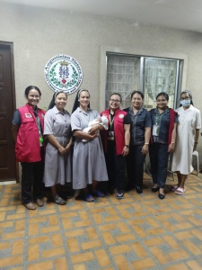 The 8-day old baby boy rescued by the Philippine National Police-Women and Children Protection Center last May 15 is now under the care of the Agustinian Sisters at the Mother Teresa Espinelli’s in Tagaytay City.