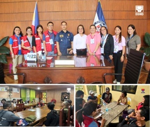 DSWD personnel hold focus group discussion with former members of the New Peoples Army (NPA) operating in Leyte and Samar provinces.