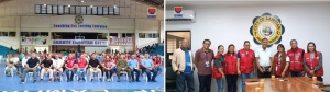 Department of Social Welfare and Development (DSWD) Undersecretary Alan Tanjusay and Asst. Secretary Arnel Garcia of the Inclusive Sustainable Peace and Special Concerns (ISPSC) cluster and DSWD Field Office-9 (Zamboanga Peninsula) Asst. Regional Director for Operations (ARDO) Ma. Socorro Macaso join the staff of the Office of the Presidential Adviser on Peace, Reconciliation, and Unity (OPAPRU) and former Moro National Liberation Front (MNLF) combatants for a photo opportunity during a verification and socio-economic profiling activity in Lamitan City, Basilan.