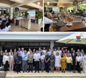 Department of Social Welfare and Development (DSWD) Secretary Rex Gatchalian discusses the scale-up plan of the agency for the Walang Gutom 2027: Food Stamp Program on the first day of the familiarization visit for Asian Development Bank (ADB) Board of Directors and country office representatives in General Luna, Surigao Del Norte on Monday (July 29).