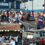Volunteers help prepare family food packs (FFPs) at the National Resource Operations Center (NROC) on Friday (July 26). The boxes of FFPs that are being produced by the volunteers will replenish the relief supplies that were distributed to families and individuals who were affected by Typhoon Carina and the ‘Habagat’ in order to achieve the 100 percent maximum capacity of the warehouse. The NROC is the main disaster response hub of the Department of Social Welfare and Development (DSWD) located along Chapel Road in Pasay City, Metro Manila.