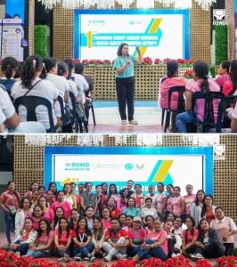 Pantawid Pamilyang Pilipino Program  (4Ps) National Program Manager and Director Gemma B. Gabuya speaks before parent leaders during the first Sorsogon Provincial Parent Leaders Congress and Mental Health Awareness Activity held at the Sorsogon City Gymnasium on Monday (June 29). She highlighted their significant role in the program implementation.